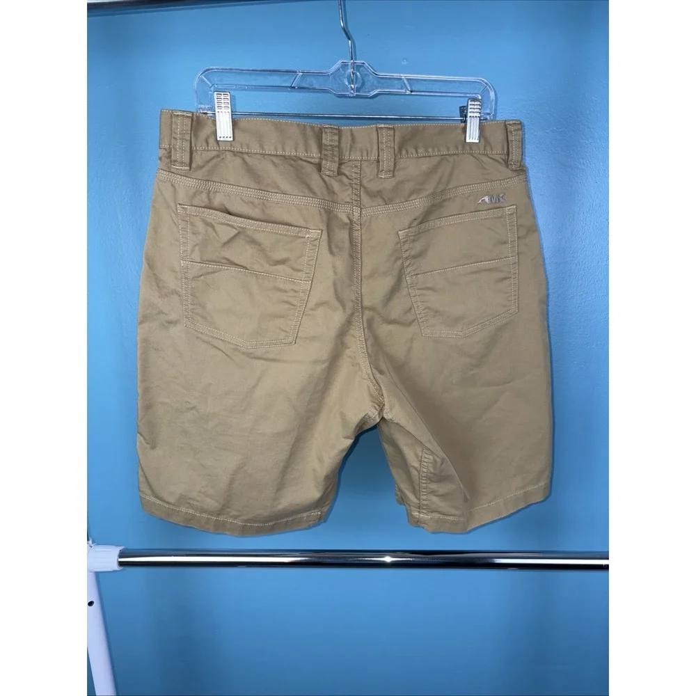 Mountain Khakis Slim Fit Shorts Tan 33x10 Gorpcore Hiking Camping Fishing